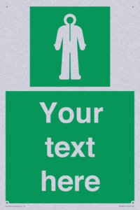 Custom sign safe condition Survival clothing